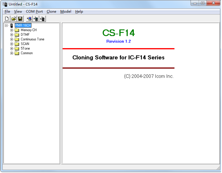 IC-F16写频软件